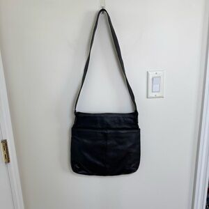 Tignanello Crossbody Black Leather Purse